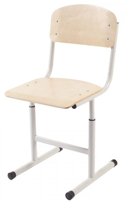 Стілець учнівський "Т-подібний" регульований по висоті№3-5 на круглій трубі ( БІГУН,арт. 11104-К)